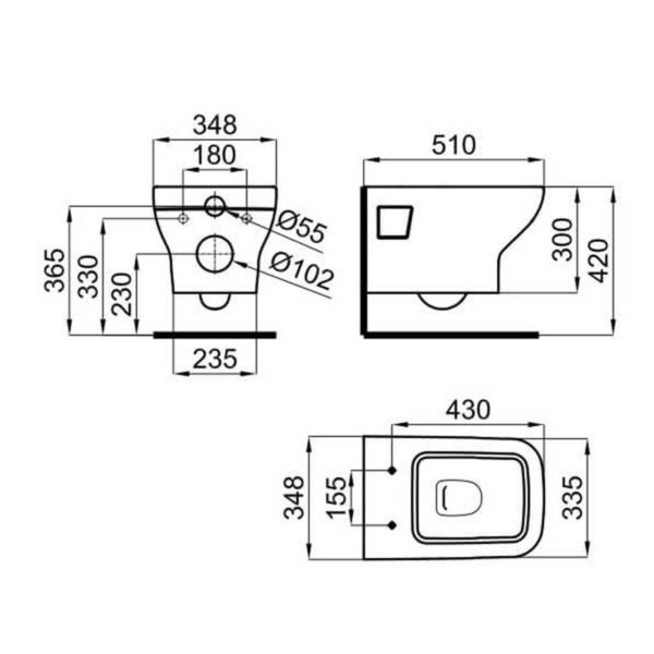 Noken Urban-C miska Wc wisząca 100208327 - obrazek 3