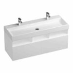 Ravak Natural szafka 120 cm podumywalkowa wisząca biały połysk X000001053