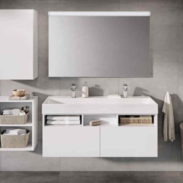 Ravak Natural szafka 120 cm podumywalkowa wisząca biały połysk X000001053 - obrazek 3