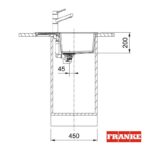 Franke Sirius 2.0 S2D 611-62 Tectonite Onyx zlewozmywak 45 cm czarny 143.0618.665 - obrazek 4