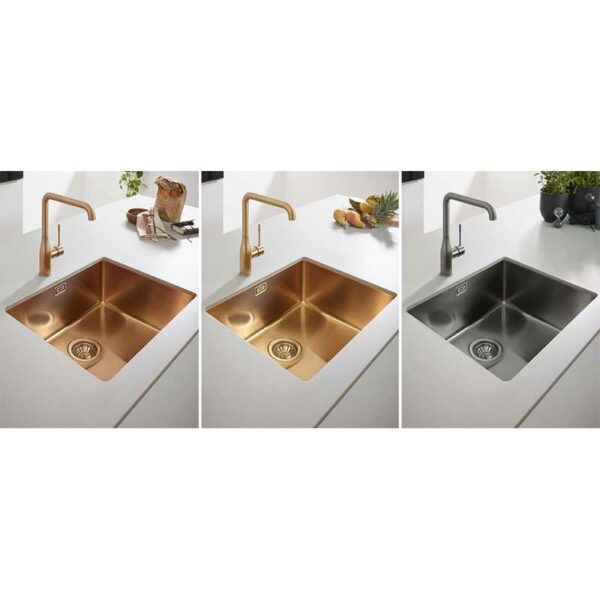 Grohe K700 zlew podblatowy ze stali nierdzewnej brushed warm sunset szczotkowana miedź 31574DL0 - obrazek 3